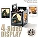 CIXIZUIJIA Acrylic Polaroid Photo Frame & Storage Box with Magnetic Lid, Compatible with i-Type/600/SX-70 Films, Clear 4-Side Display Case for Instant Photos, Gift for Polaroid Lover