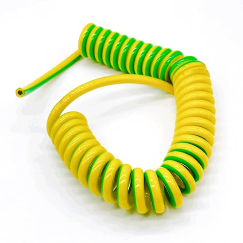 Câble spiralé 13 AWG jaune vert pour l'atelier et la domotique