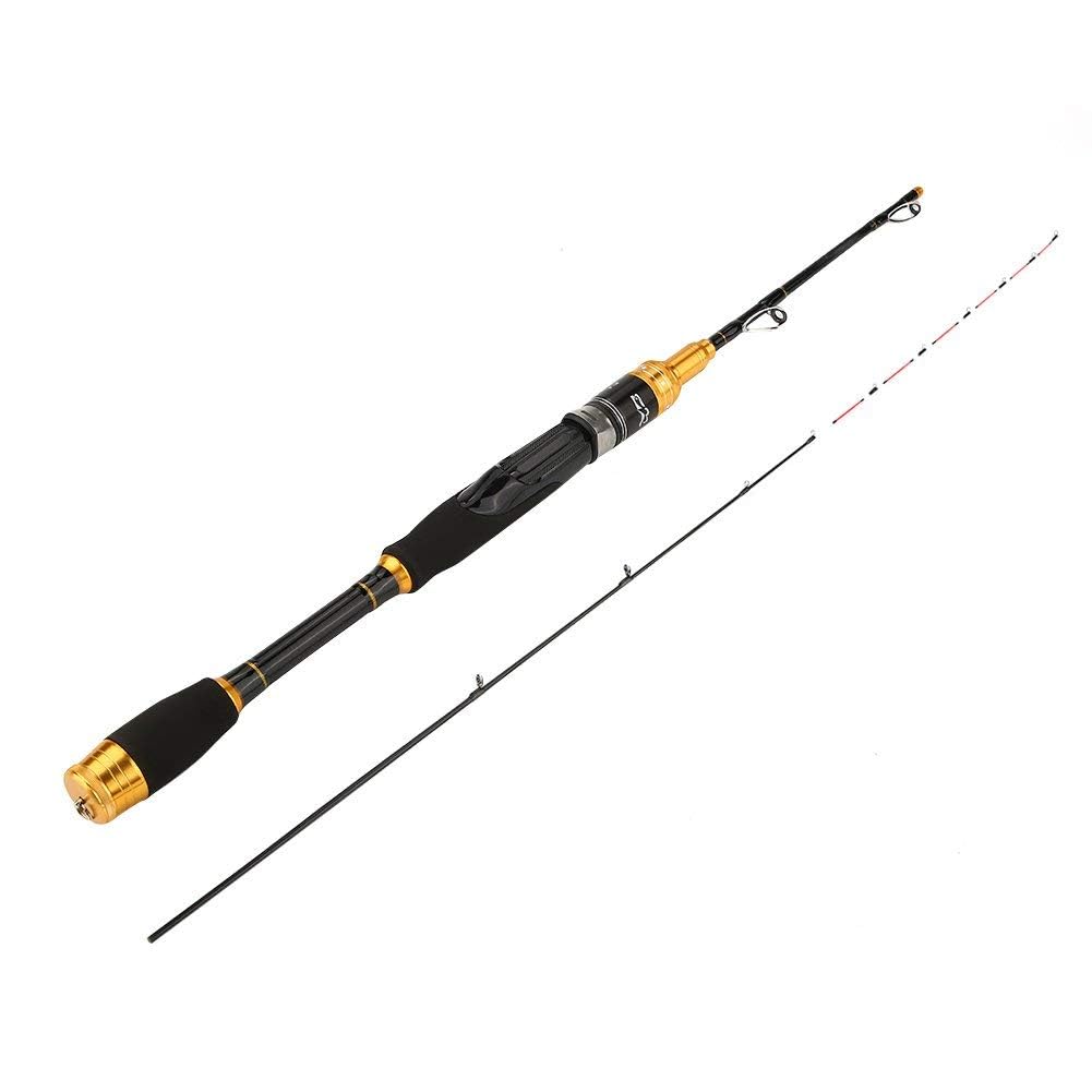 Canna da Pesca Telescopica in Fibra di Carbonio per Acqua Dolce, Canna da Pesca Retrattile da Viaggio con Accessori, Leggera e Compatta per Escursioni