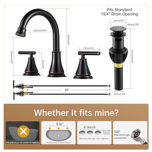 Fransiton Bathroom Sink Faucet 3 Hole thumb #1