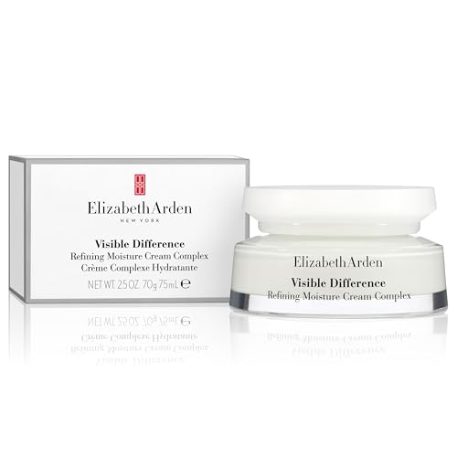 Elizabeth Arden Visible Difference Refining Moisture Cream Complex, Daily Face Moisturizer, Prevents Hydration Loss, Dermatologist and Clinically Tested, 2.5 Oz