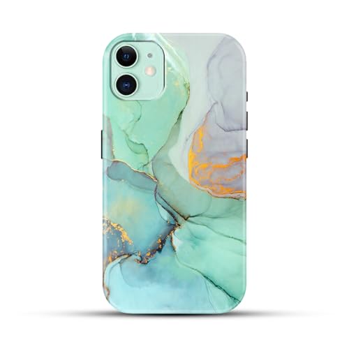 Image of COLORflow Back Cover Compatible with iPhone 11 | Beautiful Green Marble | Designer Printed Glossy Armoured Bumper Back Cover Compatible with iPhone 11