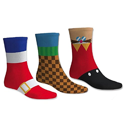 Sonic The Hedgehog Official Cotton Socks - Set of 3 Pairs
