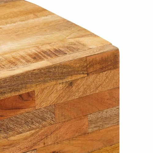 Mueble multimedia lowboard de madera de mango: armario lateral marrón de 75 cm 7