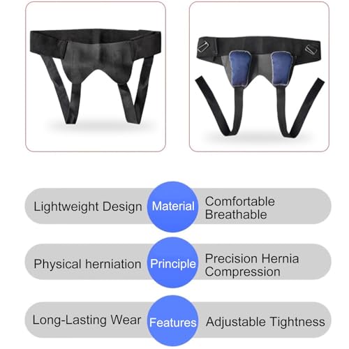 Faja para Hernia Inguinal para Hombre con Almohadillas y Tirantes Ajustables miniatura 5