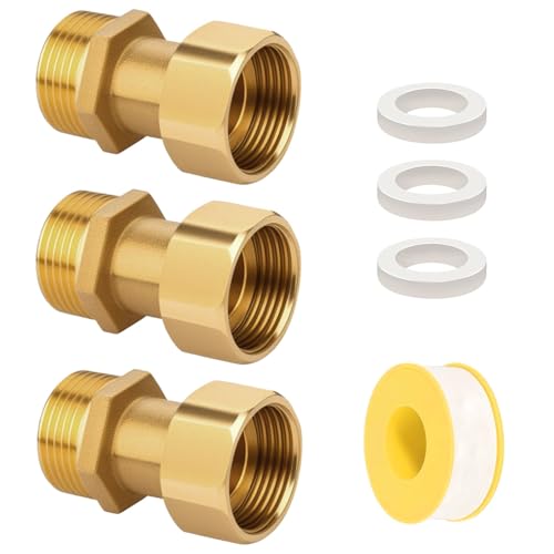 Schlauchkupplung 3/4 Zoll Panzerschlauch 3/4 Zoll Messing Verlängerung mit Muffe 3/4s Zoll Pumpenanschluss Hochdruck Kupplung für Wasser Öl Gas Industrie Hydraulik Gartenbewässerung Maschinen Robust Schlauchkupplung 3/4 Zoll Panzerschlauch 3/4 Zoll Messing Verlängerung mit Muffe 3/4s Zoll Pumpenanschluss Hochdruck Kupplung für Wasser Öl Gas Industrie Hydraulik Gartenbewässerung Maschinen Robust
