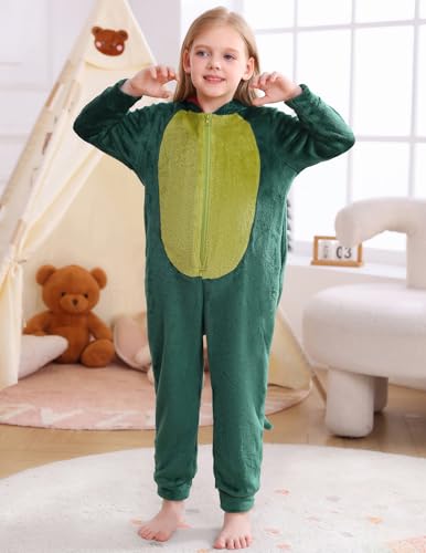 Image of Veseacky Family Christmas Pajamas Matching Sets Adult Onesie Zipper Hooded Footed One-Piece Pjs Jumpsuits