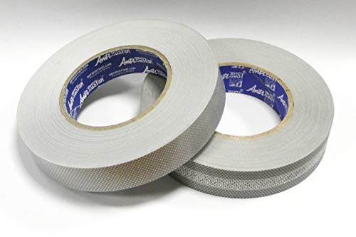 GRASEKAMP Qualität seit 1972 80712 - Cinta de Filtro Antipolvo, Ancho de 28 mm y Cinta Superior de 25 mm, Color Gris