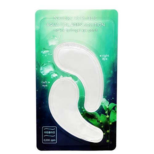Nature Republic Marine Hydrogel EYE PATCHES 10 Pairs Aqua Solution