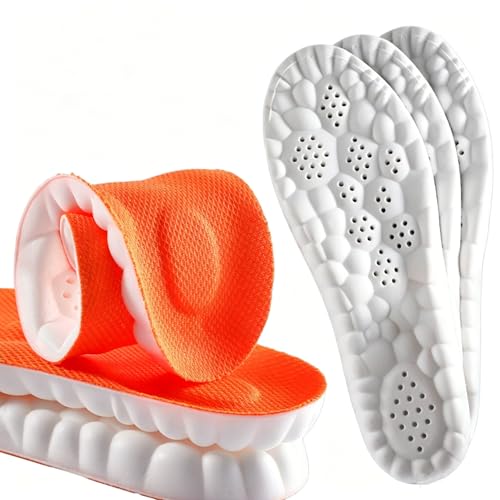Image of Insoles Men, Shoe Inserts for Men, 4D Cloud Insoles for Men and Women, Steeper Insoles for Boots & Sneakers, Cuttable, Anti Fatigue, Shock Absorption, Foot Pain Relief (L: Men7-11)