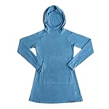 Squak Mountain Co. Women's Outdoor Adventure Fleece Hoodie Camp Dress, Small, Sawtooth Sky