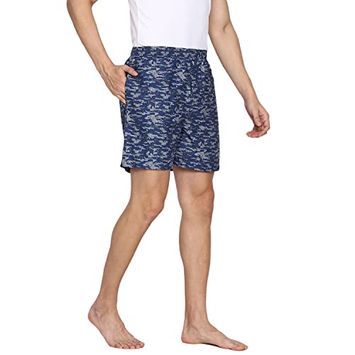 Image of Van Heusen Men Boxer Shorts- Pack of 2 | 100% Mercerized Cotton for Softer handfeel | Relaxed Fit | Dual Pockets | Superior Lustre | Slide Slits for Extra Ease of Movement | Fun Prints | Style 10112