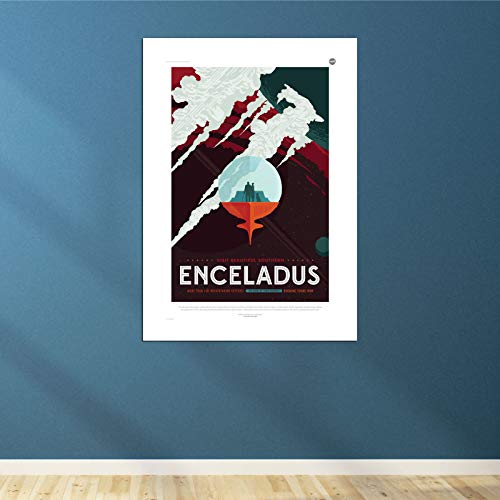 Impression d'art encadrée Enceladus NASA Space Tourism Spiffing Prints Extra Large - 4