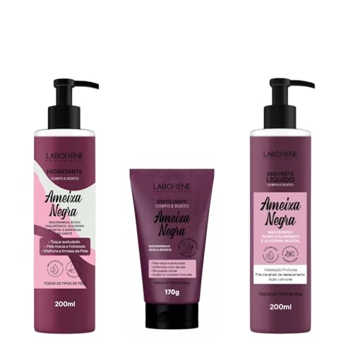 Kit Ameixa Negra Laborene – Esfoliante 170g + Hidratante 200ml + ...