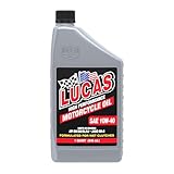 Lucas Oil 10767 High Performance Conventional SAE 10W-40 Motorcycle Oil - 1 Quart