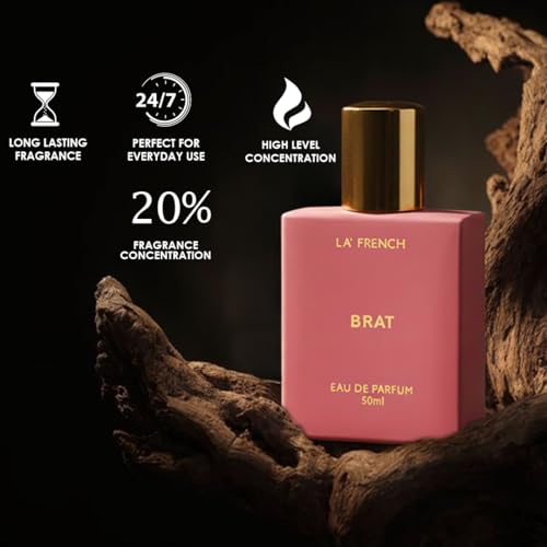 Image of La French Brat Unisex Perfume 50ml | Long-Lasting Premium Fragrance | Citrus, Floral & Woody Notes | Bold Perfume for Men & Women