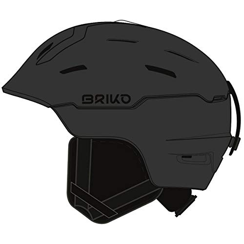 Briko Storm 2.0 Casco de esquí/Snow, Adultos Unisex, Matt Grey, Large