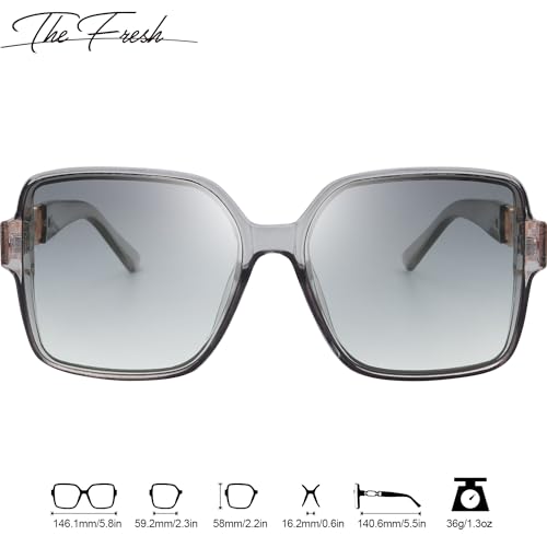 The Fresh Women's Oversized Square Hybrid Butterfly Fashion Sunglasses - Exquisite Packaging2