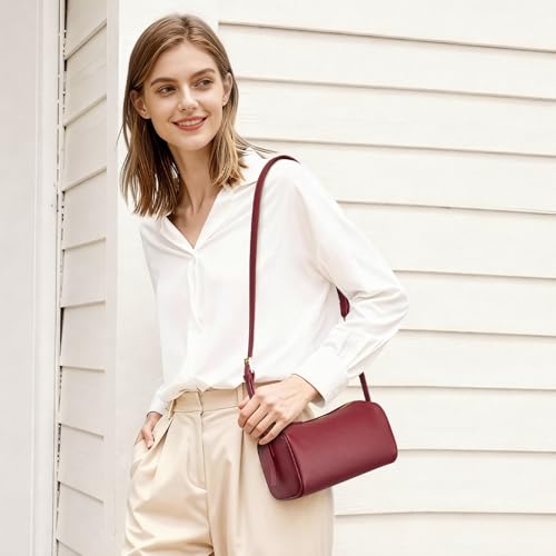 Image of Kattee Leather Crossbody Bags for Women, Crossbody Purses for Women, Small Hobo Bags with Adjustable Strap