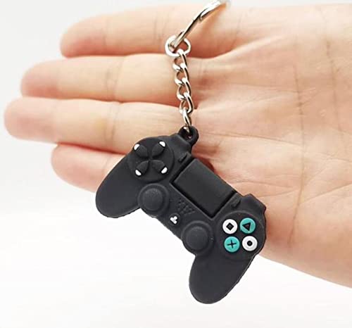 XXBANG 1 Pieza de Llavero de Mango de Videojuego Simple, Llavero de máquina de Joystick de Pareja para Llavero de Novio, baratija-Negro Cover