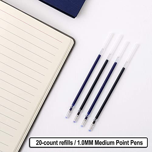 Misibao Gel Ink Rollerball Pens Refills 15 Black Ink And 5 Blue Ink Pens Medium Point Pen Refill, Pack Of 20 #TOP6