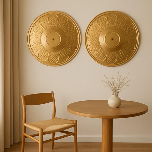 Image of BENE Altos Stainless Steel Indoor Modern Wall Lamp, E-27 Base Wall Light for Home Decor, Kitchen, Living Room, Bedroom, 36 cm (Gold, Pack of 1)