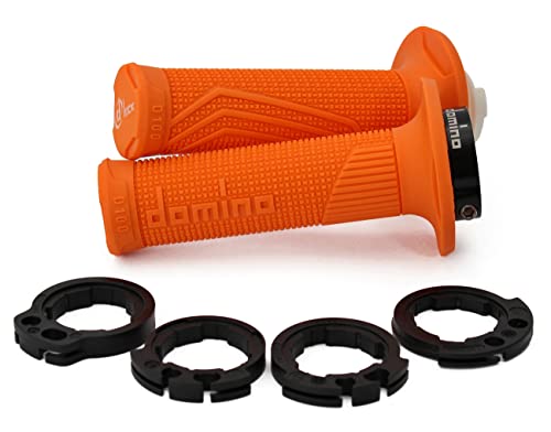 Poignées Domino Orange Lock on pour vos sorties moto et aventures