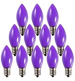 Bluex Bulbs 12 Pack C9 Purple Light Bulb Ceramic...