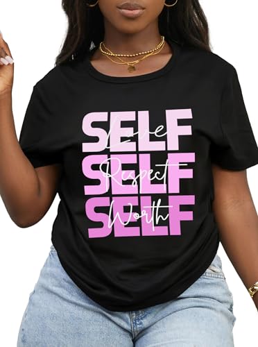 Hilinker Women's Funny Graphic Tees Casual Loose Summer Cute Tops Short Sleeve T Shirts4