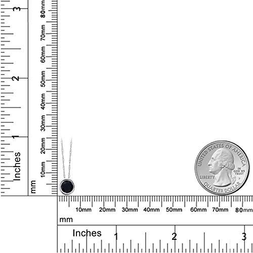 Gem Stone King 14K Solid Gold Gemstone Birthstone Pendant Necklace for Women | Round 6MM | Fine Jewelry for Her Mom Women Wife | With 18 Inch Chain4