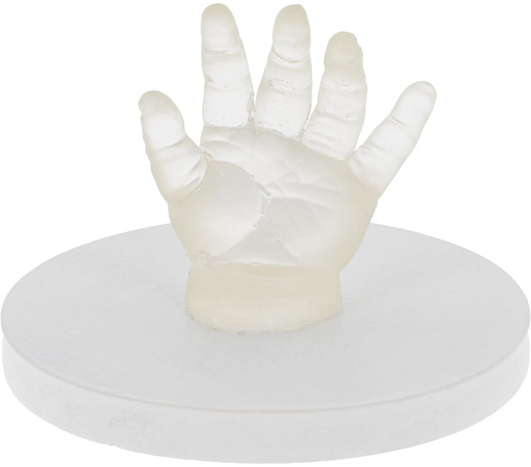 Dooky Crystal Memories Kit d'empreintes de main et de pied 3D pour bébé - Kit d'empreintes de main 3D - Kit d'empreintes de main de bébé - Cadeaux personnalisés