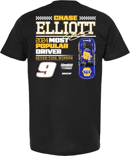 Camiseta Chase Elliott #9 NASCAR del conductor más popular 7 veces consecutivas 3