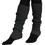 [KJ] レッグウォーマー じんわり 温活 レディース メンズ ヨガ ソックス トレンカ (ブラック)