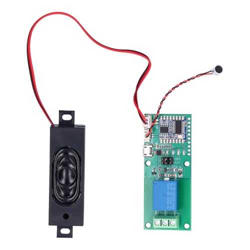 Modulo di Riconoscimento Vocale, Modulo di Riconoscimento Vocale Elechouse V3, Modulo di Riconoscimento Vocale Programmabile HLK‑V20 Scheda di Riconoscimento Vocale Intelligente,