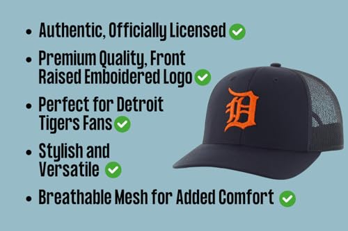 Gorra Trucker Azul Marino Naranja Ajustable Snapback miniatura 6