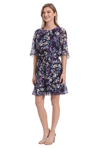 Image of London Times Women's Women's Dresses Blouson Flounce Dress Guest of Garden Party