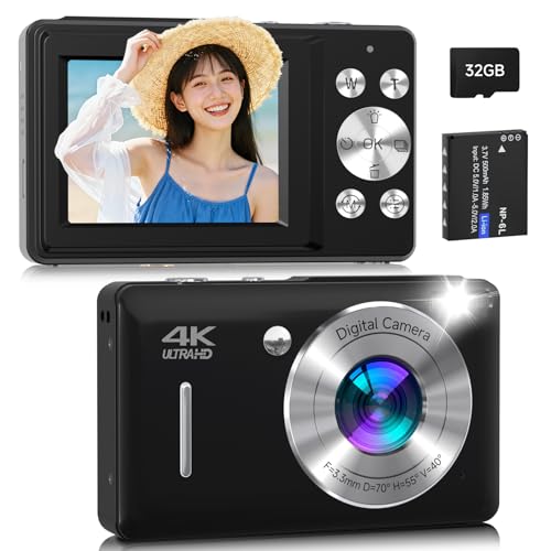 Amazon | デジカメ コンパクトカメラ 初心者向け FHD1080P動画 4400万