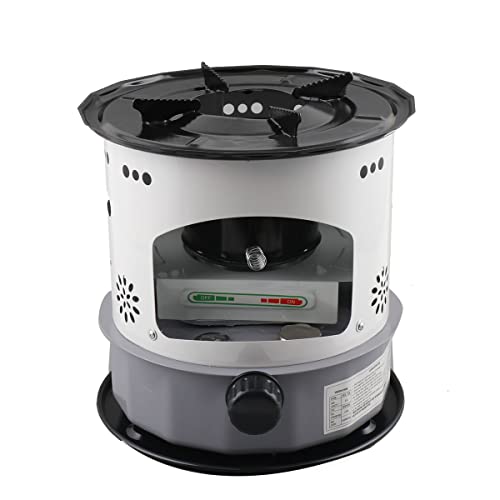 TABODD 9000 BTU/H Tragbare Petroleumofen für Innenräume Heizung Ohne Strom, Innen Petroleum Heizung für Indoor Zeltheizung Camping Kochen, Silber Cover