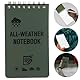 MXYZQDE 2pcs Wasserdichte Notepad, Und 2 Stifte Wasserdichte Notepad 3 x 5 Zoll Grüne Wiederverwendbare Für Outdoor-Aktivität Aufzeichnung Geeignet Für Studenten Und Personal Verwendet
