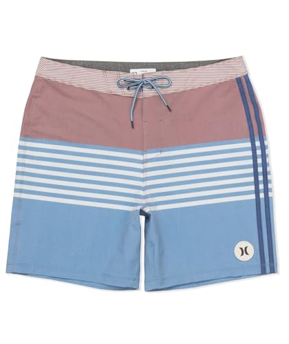 Hurley Mens Phantom Naturals Tailgate 18in Outseam Boardshort Worker Blue 32IN