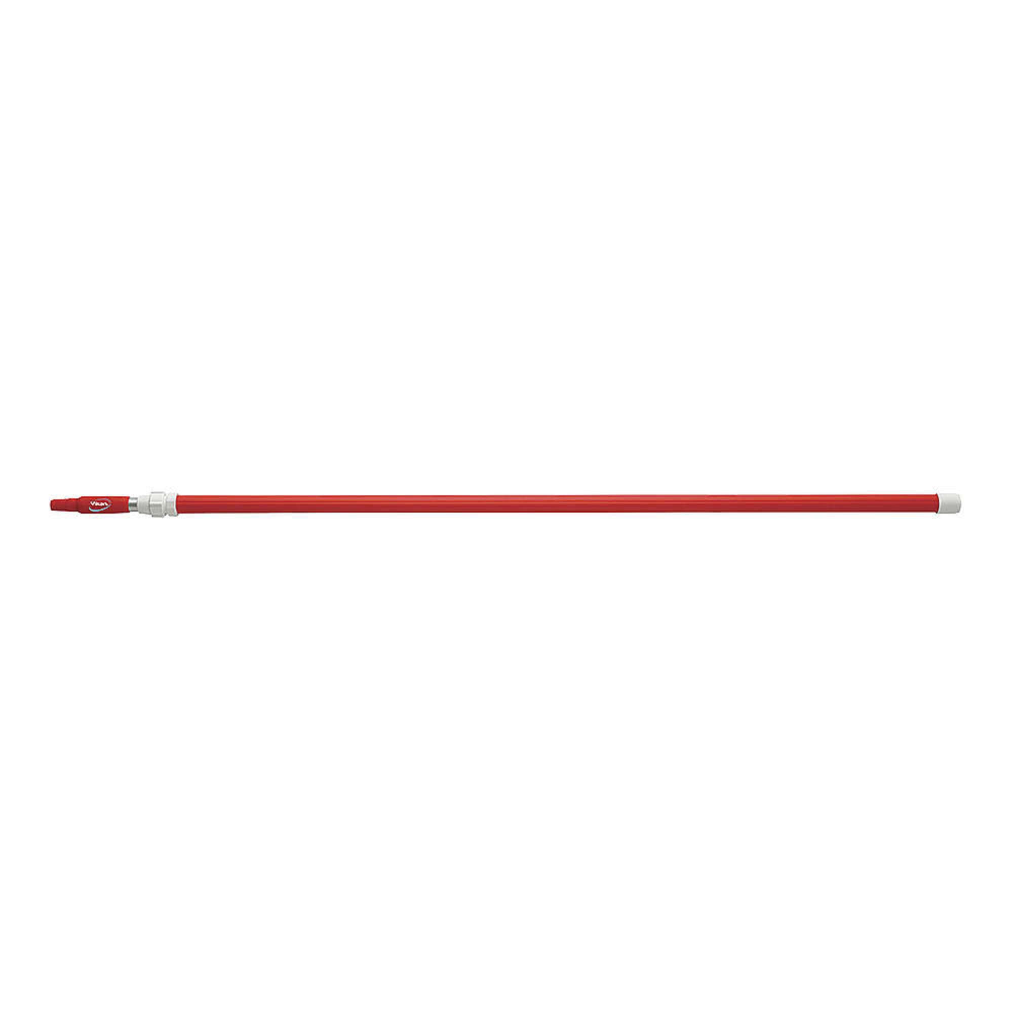 Vikan - Higiene - Mango telescópico - Aluminio - Rojo - 157-278 cm