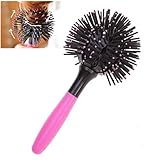 Pettine per capelli ricci 3D, spazzola rotonda per definire i ricci, sfera a 360 gradi per capelli bagnati e asciutti