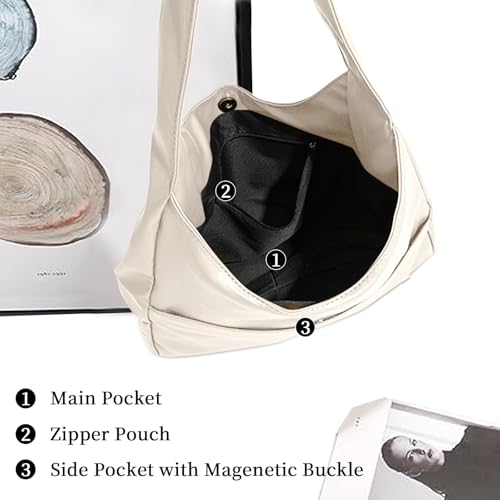 Hobo Bags for Women Leather Tote Bag Vegan Leather Shoulder Hand Bag Hobo Purse Tote Bags Large Soft Shoulder Bag4