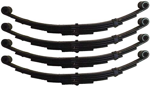2 Pairs of 25-1/4" 5-Leaf Double Eye Springs 1-3/4" Wide for 5,200/6,000 Lb