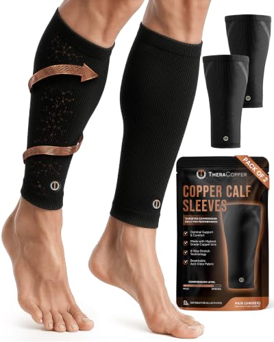 TheraCopper Copper Calf Compression Sleeve