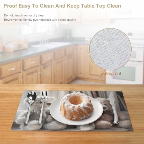 Set de table PVC antidérapant durable pour cuisine et restaurant