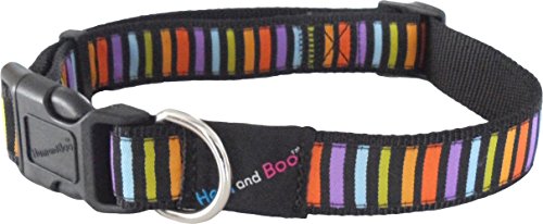 Hem & Boo BLOCK Design Adjustable Dog Collar (3/4