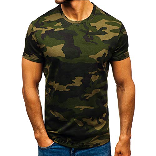 T Shirts for Men 12 Pack Men's Military Short Sleeve T-Shirts Crew Neck Camouflage Tee Shirts Summer Outdoors Sports Tank Tops Slim Fit Vest for Men Casual