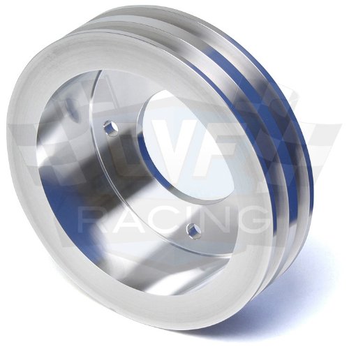 Billet Aluminum Pontiac Underdrive Pulley Kit, 350-400, 428, 455, V-Belt, Power Steering #TOP3