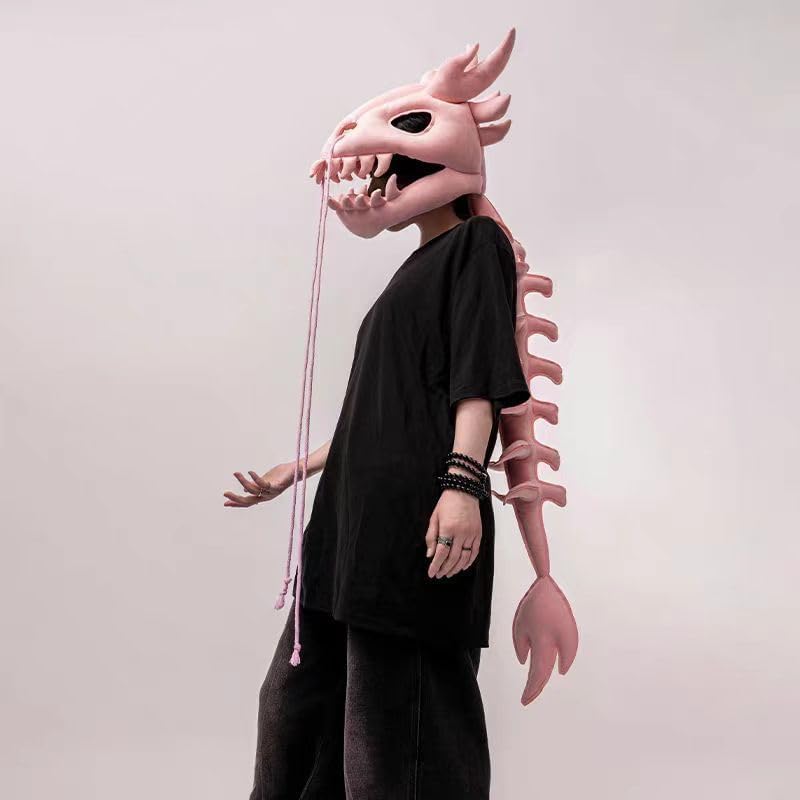 [Koutimule] 中華龍 骨格頭套 120cm/80cm 多色展開 水晶柔素材 軽量設計 ハロ衣装 学園祭プレ 子供大人兼用